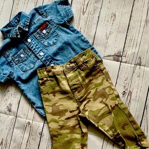 7 For All Mankind Top & Pant Set 12 Months
